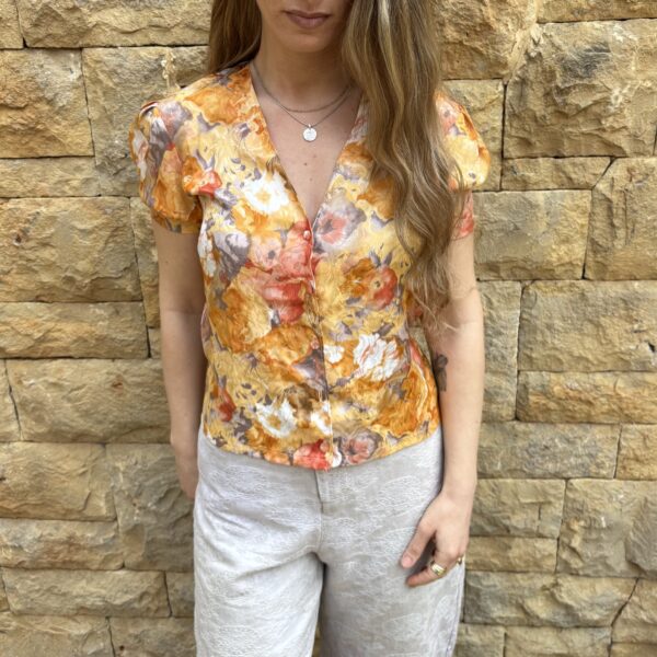 VINTAGE ΠΟΥΚΑΜΙΣΟ FLORAL